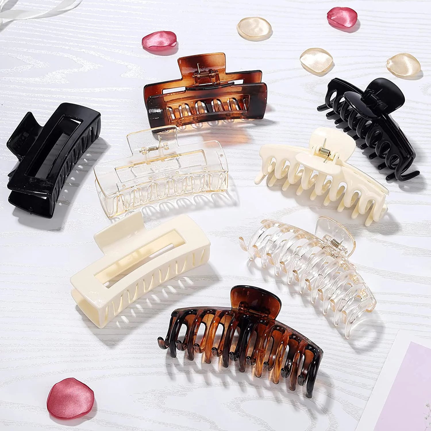 Hair Claws, 8 pack